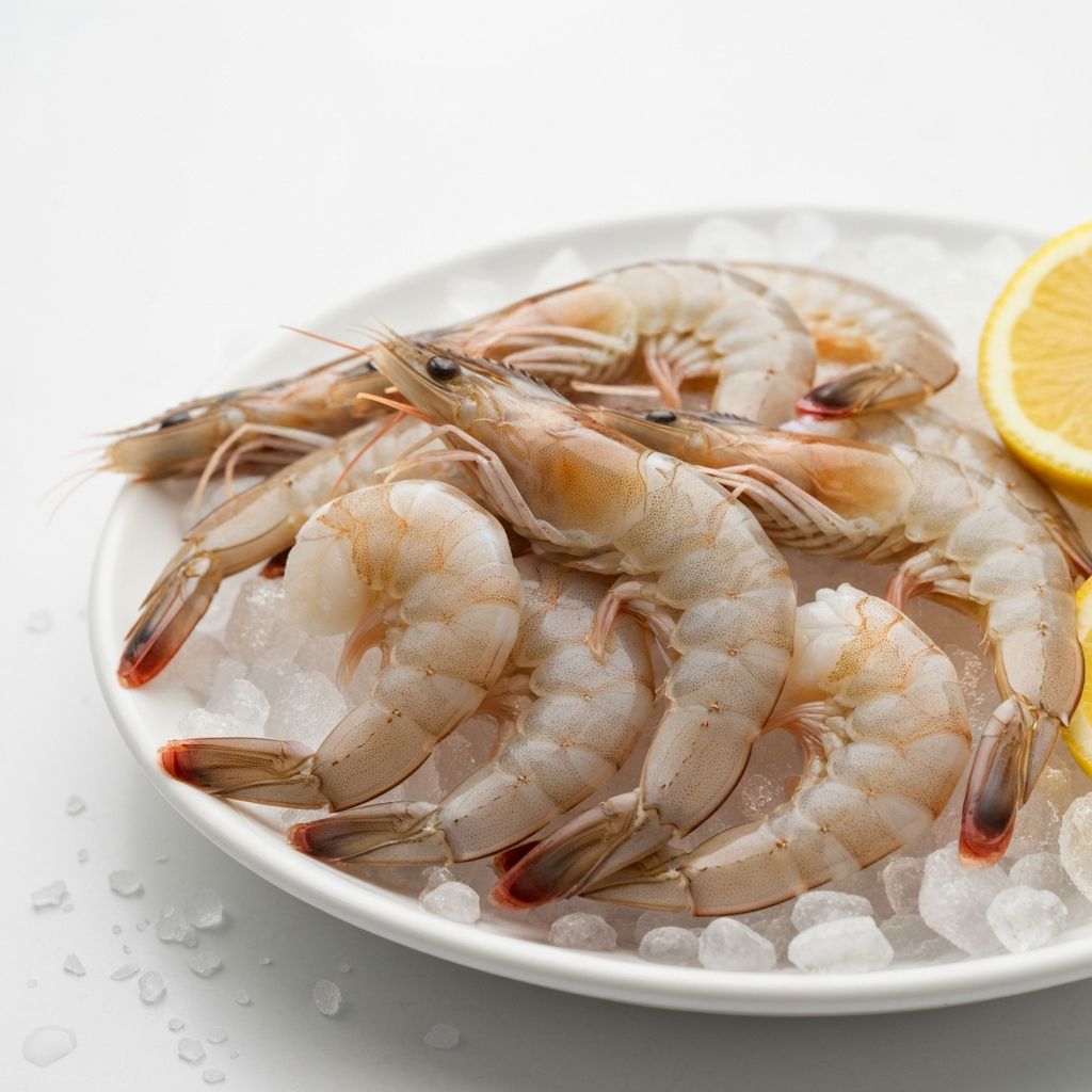 Crevettes blanches entières 20/30